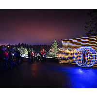 Lysleik på SKodjebruene mars 2019