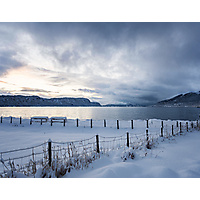 Vinter ved Eidsviksanden, Tennfjord - Monica Elise Vestre