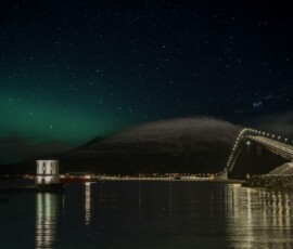 Lepsøybrua nordlys